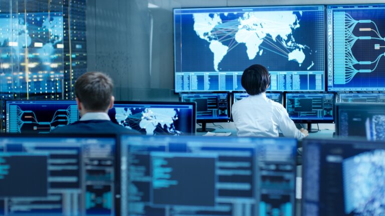 Photo of a network operations centre